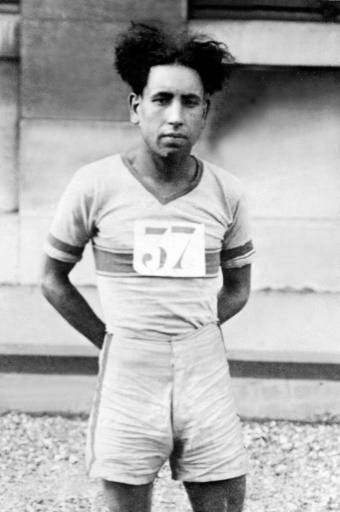 Boughera El Ouafi, vainqueur du marathon d'Amsterdam en 1928 (photo non datée) - AFP