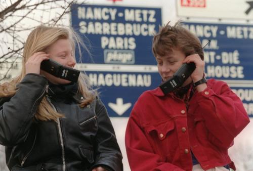 Le bi-bop, en 1993, ne pouvait fonctionner que proche d'une borne - Jean-Philippe Ksiazek - AFP