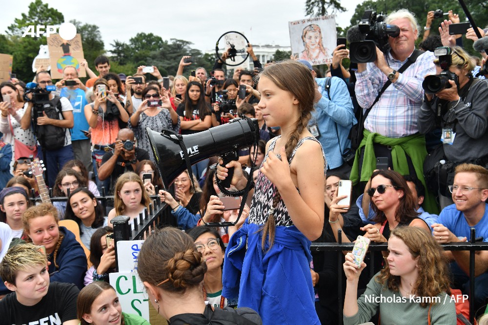 Greta Thunberg à Washington en septembre 2019 - Sarah Silbiger - AFP