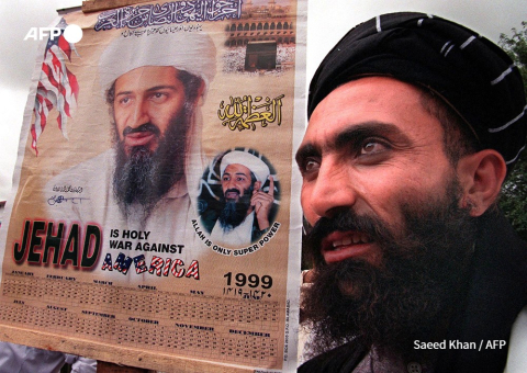 Partisan d'Oussama Ben Laden le 30 juillet 1999 à Islamabad - Saeed Khan - AFP