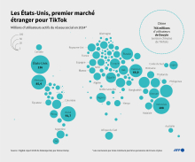 Nombre d'utilisateurs actifs de Tik Tok par pays en 2024